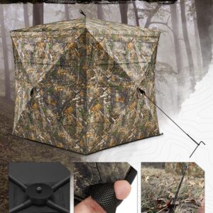 TIDEWE Hunting Blind See Through with Carrying Bag & Hunting Rangefinder with Rechargeable Battery 700Y