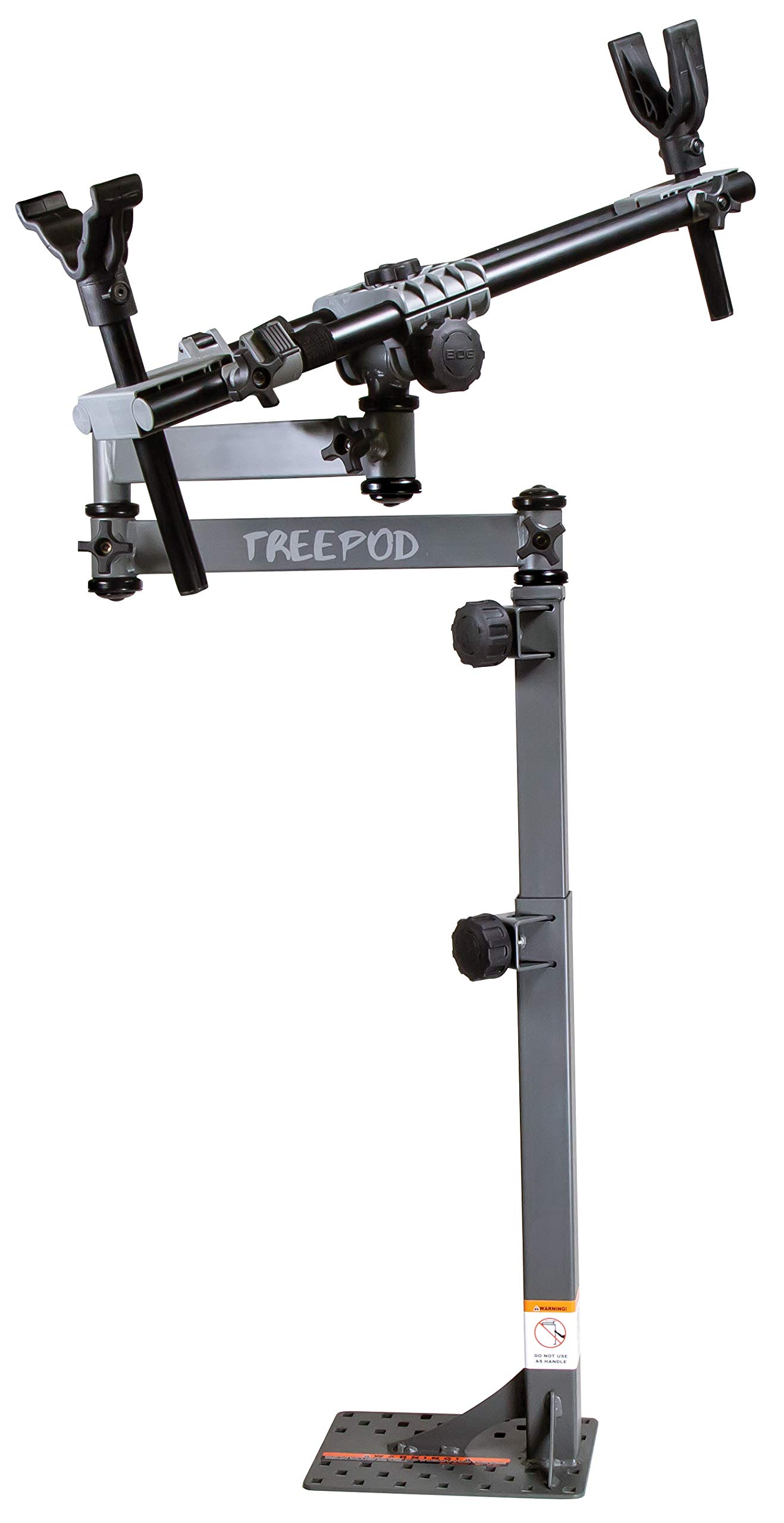 BOG TreePod Hunting Rest with Maximum Shooting Stability, Non-Marring Hands-Free Gun Rest, Adjustable Height, Ambidextrous, Tilting Frame, and Durable Design for Hunting, Shooting, and Outdoors