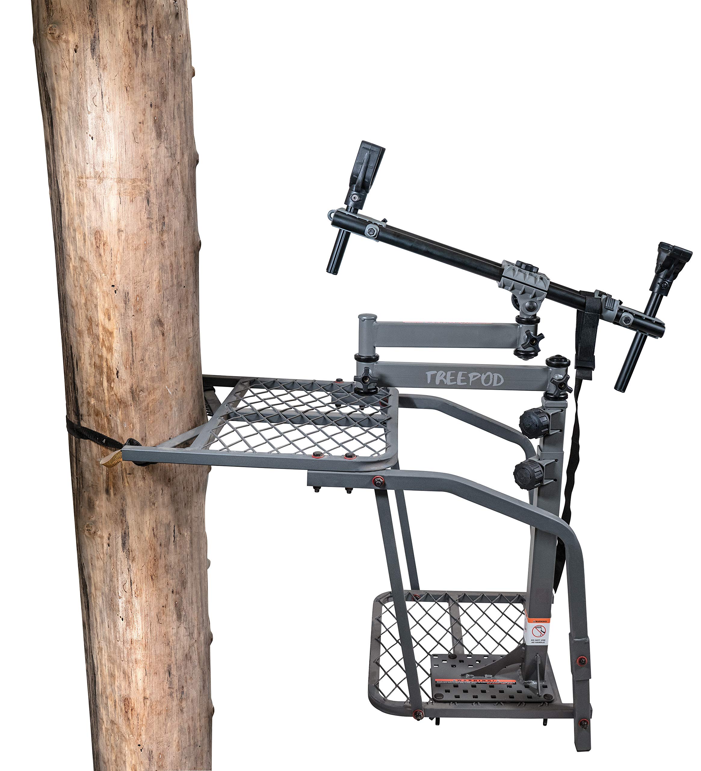 BOG TreePod Hunting Rest with Maximum Shooting Stability, Non-Marring Hands-Free Gun Rest, Adjustable Height, Ambidextrous, Tilting Frame, and Durable Design for Hunting, Shooting, and Outdoors