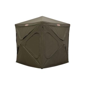 cage™ permanent hub blinds, r30 permanent hub blind, hunting blind, durable, rigid framework, pop-up hub system, withstand™ all-weather fabric, 3-person, 76" x 66" x 66", cbr30t