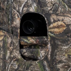 Browning Evade Tent Hunting Blind Featuring 180 Degree Windows with Shoot Through Mesh and Silent Open, Silent Magnetic Door System, and Brush Loops, Mossy Oak Country DNA