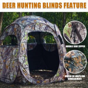 Hunting Blinds and Silent Hunting Clothes for Men Fleece Lining, Safety Strap Compatible