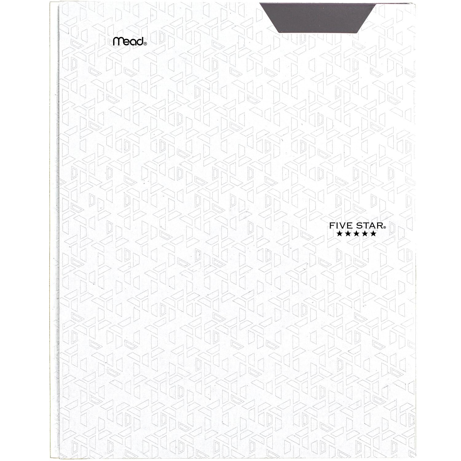 Five Star 2 Pocket Folder, Stay-Put Folder, Plastic Colored Folders with Pockets & Prong Fasteners for 3-Ring Binders, 8-1/2" x 11", White (72494)