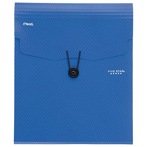 Five Star Expanding File Folder, 5-Pocket Vertical Expandable File Folder, Blue (72699)