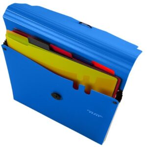 Five Star Expanding File Folder, 5-Pocket Vertical Expandable File Folder, Blue (72699)