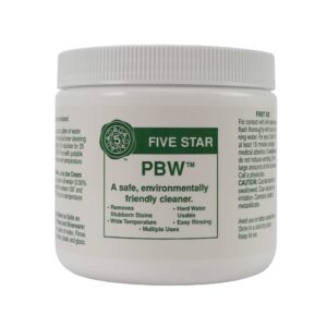 Five Star PBW - 1 lbs - Non-Caustic Alkaline Cleaner, White - pbw1