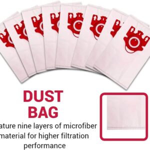 5-Star FJM Vacuum Cleaner 8 Bags for Vacuum, Vacuum Bag Type FJM, collapsible 8 Packs AirClean 3D Efficiency Dust Bag (8 Dust Bags + 2 Set Filters)