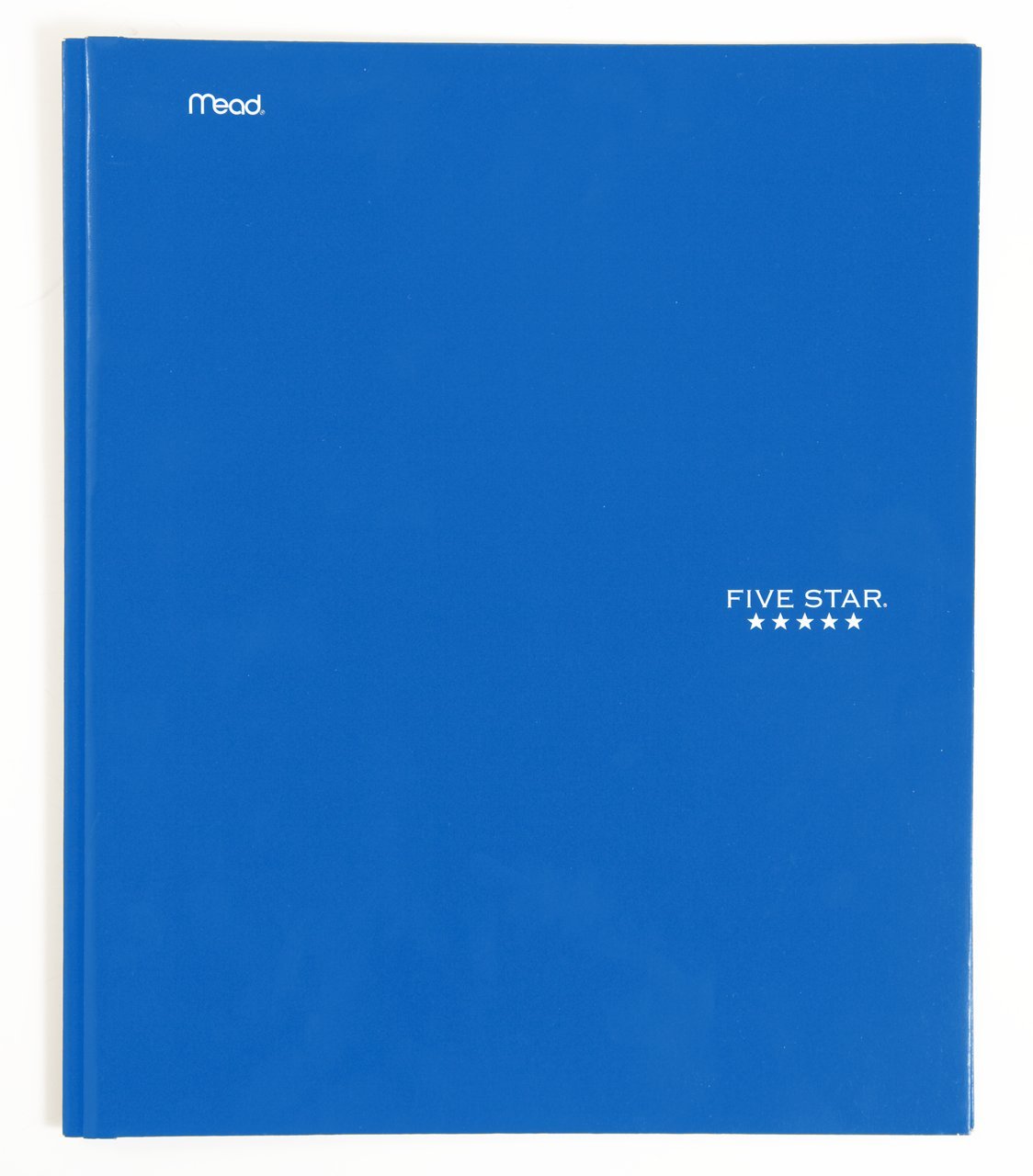 Five Star 2-Pocket Folders with Prong Fasteners, Folders with Pockets, Blue (72365)