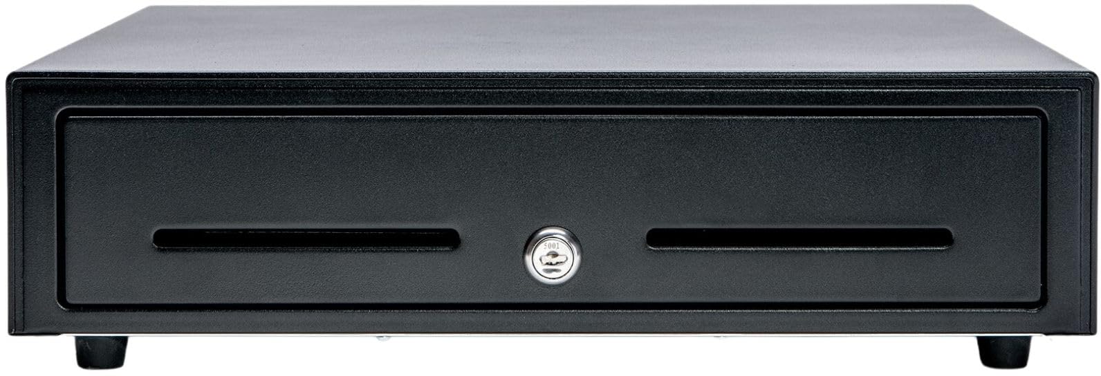 Star Micronics CD3-1616 5 Bill / 8 Coin Value Series Cash Drawer with 2 Media Slots and Included Cable (16" x 16") - Black