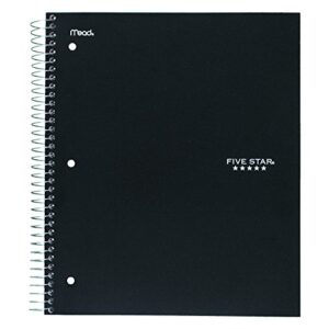 Five Star 06210 Wirebound 3-Subject Notebook, College Rule, 11 x 8 1/2, 150 Sheets, Assorted