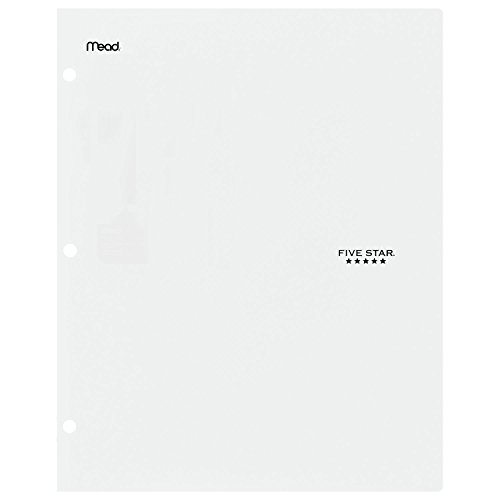 Five Star 2 Pocket Folder, Stay-Put Folder, Plastic, Folders with Pockets, Color Selected for You, 1 Count (33210)