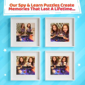 Solar System Spy Puzzle with Flashcards and Magnifying Glass 2ft x 3ft – Large 48 Piece Space Floor Puzzle for Kids Ages 4-8 Years Old- Kids Puzzles-Solar System for Kids-Boys and Girls 3,4,5,6,7,8…