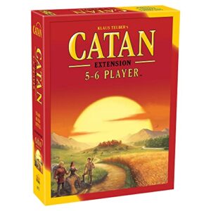 catan board game 5-6 player extension - expand your catan game for more players, strategy game for kids and adults, ages 10+, 3-6 players, 60-90 minute playtime, made by catan studio