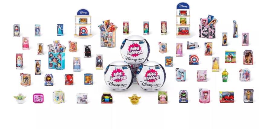 5 Surprise Mini Brands Disney Store Exclusive Series 1 Capsule Collectibles (4 Capsules)