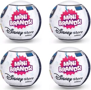 5 surprise mini brands disney store exclusive series 1 capsule collectibles (4 capsules)