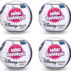 5 Surprise Mini Brands Disney Store Exclusive Series 1 Capsule Collectibles (4 Capsules)