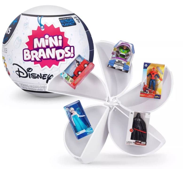 5 Surprise Mini Brands Disney Store Exclusive Series 1 Capsule Collectibles (4 Capsules)