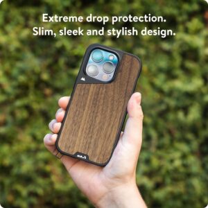 Mous Case for iPhone 15 Pro MagSafe Compatible - Limitless 5.0 - Walnut - Protective iPhone 15 Pro Case - Shockproof Phone Cover