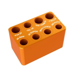 Ludex Ammo Checkers Ammo Checker Cartridge Gauge for Reloading (ammo checkers, orange)