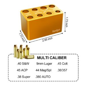 Ludex Ammo Checkers Ammo Checker Cartridge Gauge for Reloading (ammo checkers, orange)