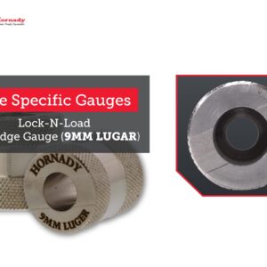 Hornady Lock-N-Load Cartridge Gauge 9MM Luger (.355), 380701 - Reloading Supplies to Help Check Cases & Ammo Specifications-Caliber Specific, Cylindrical Precision Steel Gauges Fit SAAMI Tolerances