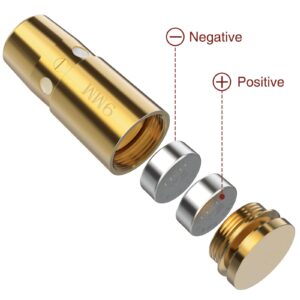 EZshoot Bore Sight 9mm Laser Boresighter with 3 Sets of Batteries