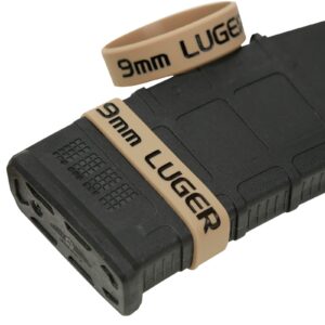 Aolamegs 9mm LUGER Magazine Marking Band 6 Pack (Khaki-Black)