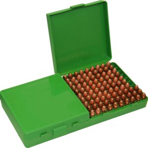 MTM 200 Round Ammo Box 9mm/380 ACP 200 rd., Green