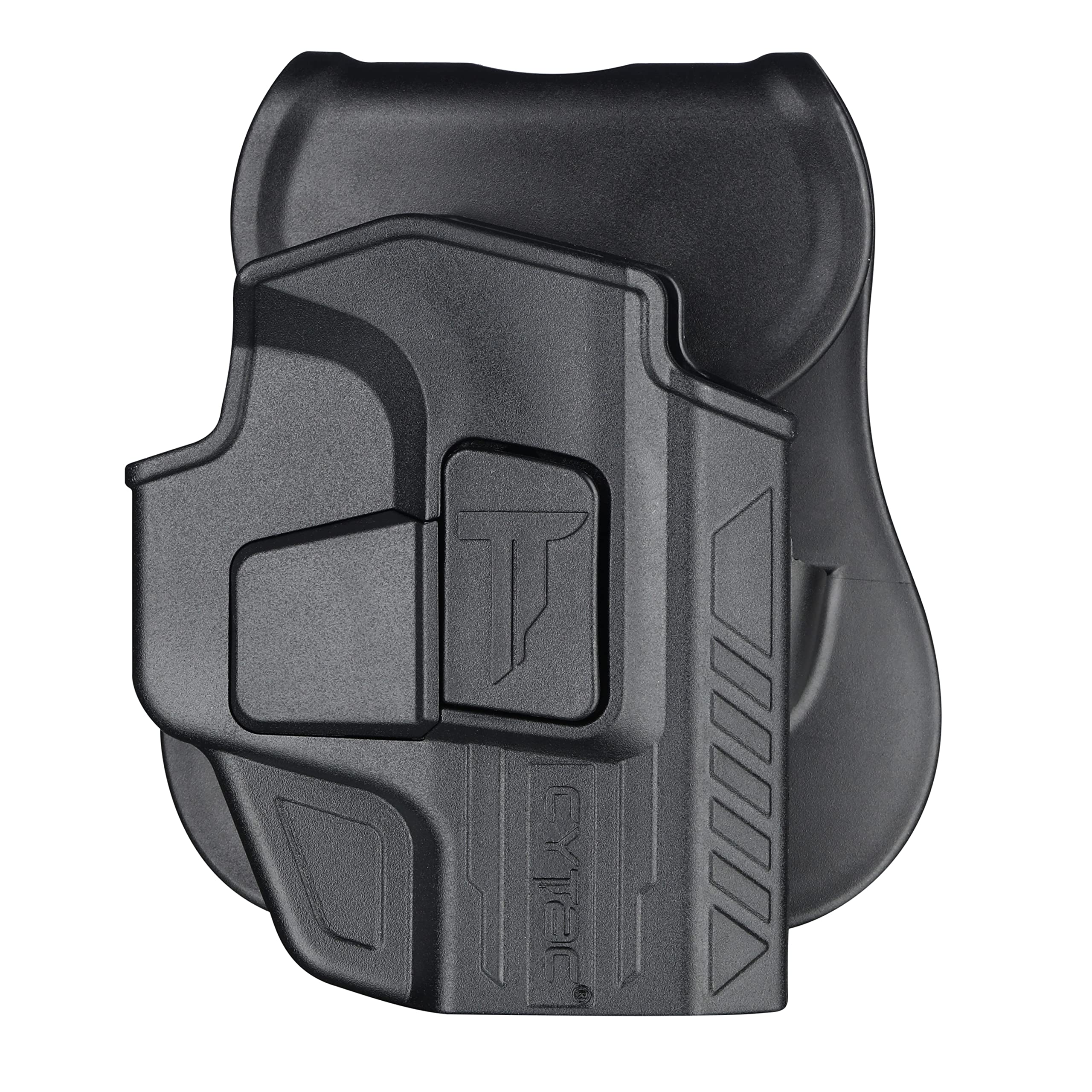 Ruger Max 9 Holster, OWB Holster for Ruger Max-9 9mm Luger - Adjustable Tension & Cant | Index Finger Released | Autolock | Outside Waistband Carry | Matte Finish - Right Handed