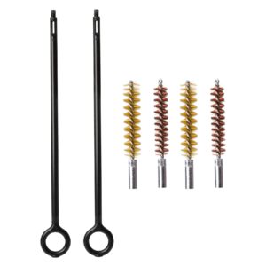 vicbre 2 set 9mm handgun cleaning kit bronze nylon bore brush with nylon cleaning rod