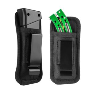 GVN Universal Right or Left Gun Laser Holster with Mag Holster Pouch for Smith&Wesson M&P 9mm.40 Holster G17,19,22,26,27,32,33,38,39,43/Beretta Storm Px4/Sig Sauer/Ruger(with Laser)