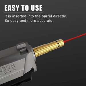 Angeebin Laser Boresighter for 7.62/.308WIN/.32acp/30-30WIN/30-06 Firearms, End Barrel Laser Bore Sight Accurate and Easy Use