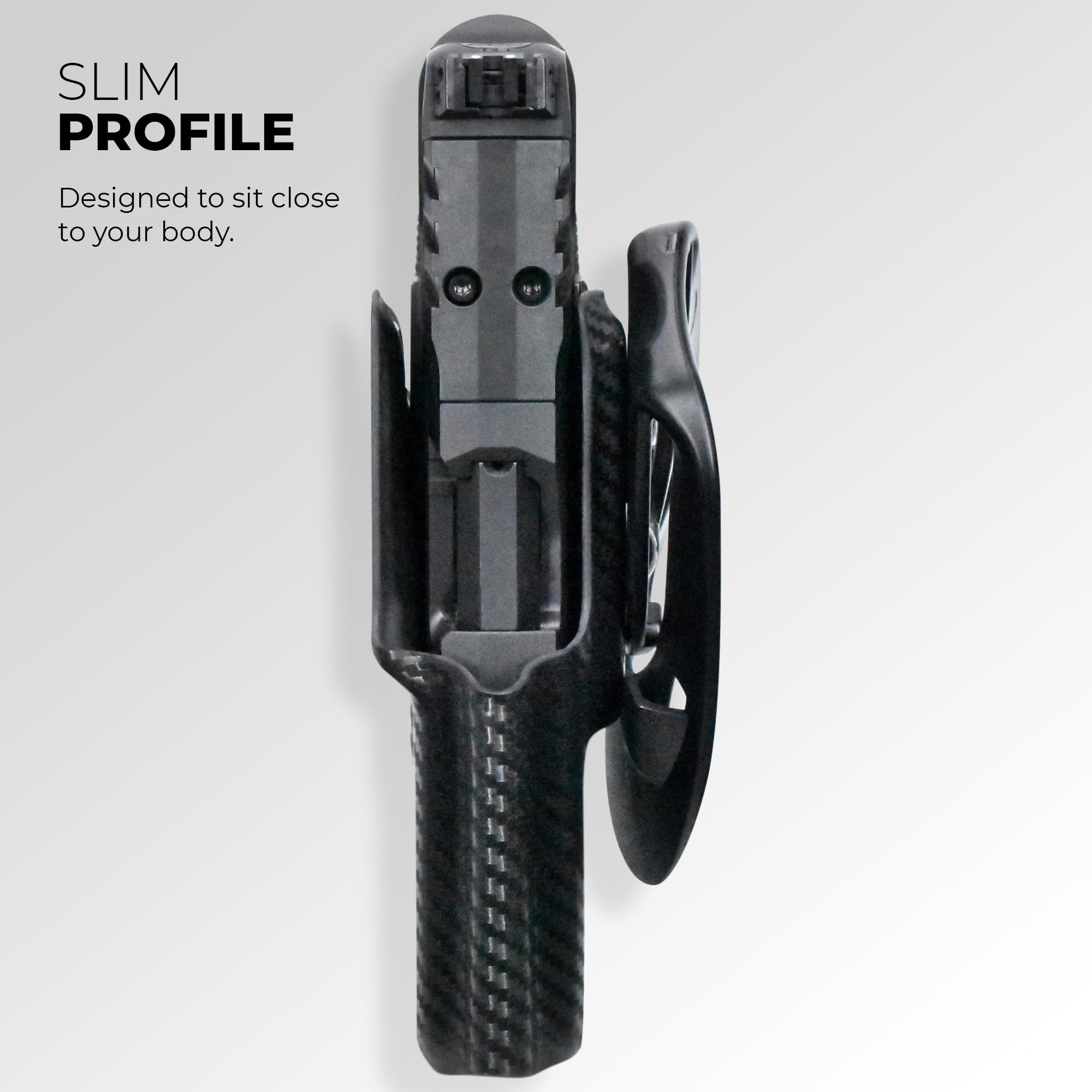 OWB Paddle Holster fits Springfield Echelon (Carbon Fiber, Right-Hand Draw)