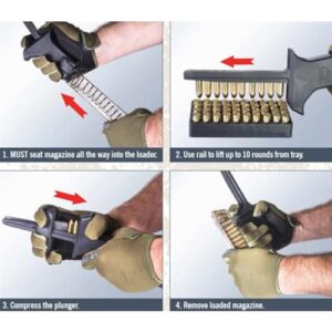 ETS Speed Loader for Glock Magazines 9mm 40 SW and More CAM Gen II Black