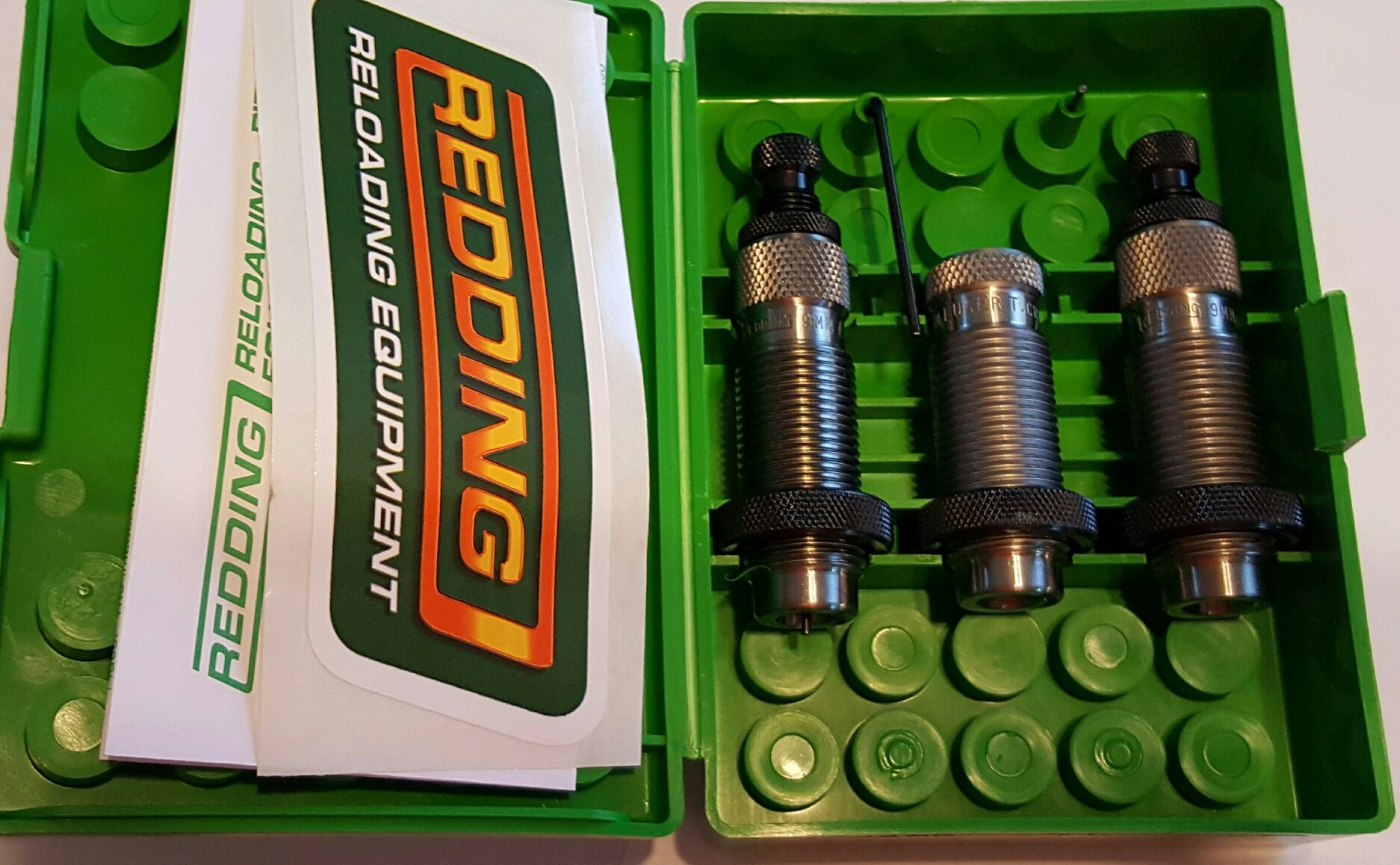 Redding Reloading Pro Series Handgun 3-Die Set - Compatible with 9mm Luger Cartridges