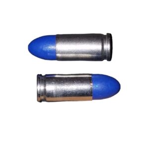 All American Training Rounds 9mm 124gr Dummy Training Snap Caps (Nickel and Blue - Set of 10)