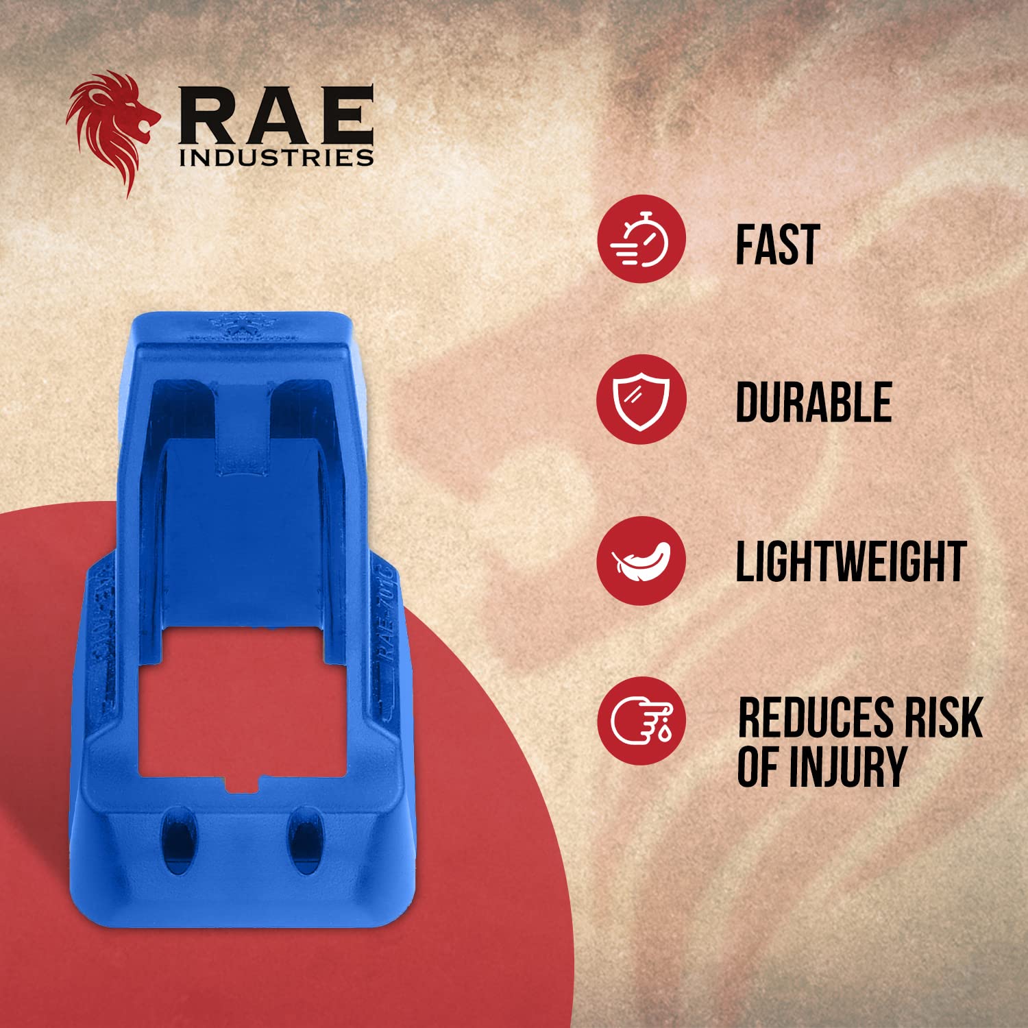 RAEIND Universal Speedloader for 9mm Double Stack Handguns Magazine Speed Loader (Blue)