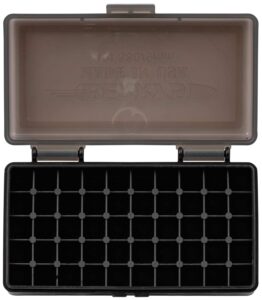 berrys 19642 401 ammo box 9mm luger,380 acp 50rd smoke lid w/black