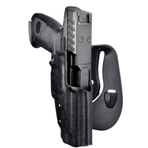 owb paddle holster fits beretta apx a1 full size (black, right-hand draw)