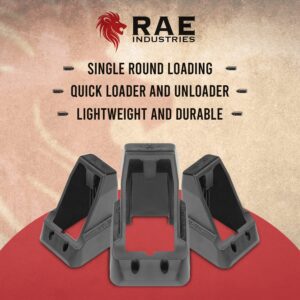 RAEIND Universal Speedloader for 9mm Double Stack Handguns Magazine Speed Loader (Black)