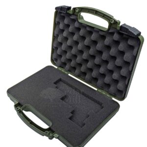 Cedar Mill Fine Firearms Olive Green Hard Gun Case TSA Approved, Lifelong-Durability Hand Gun Cases – DS2TeK Handgun Case w/Dual-Lock System – High Standard Case for Handguns epe waterproof foam