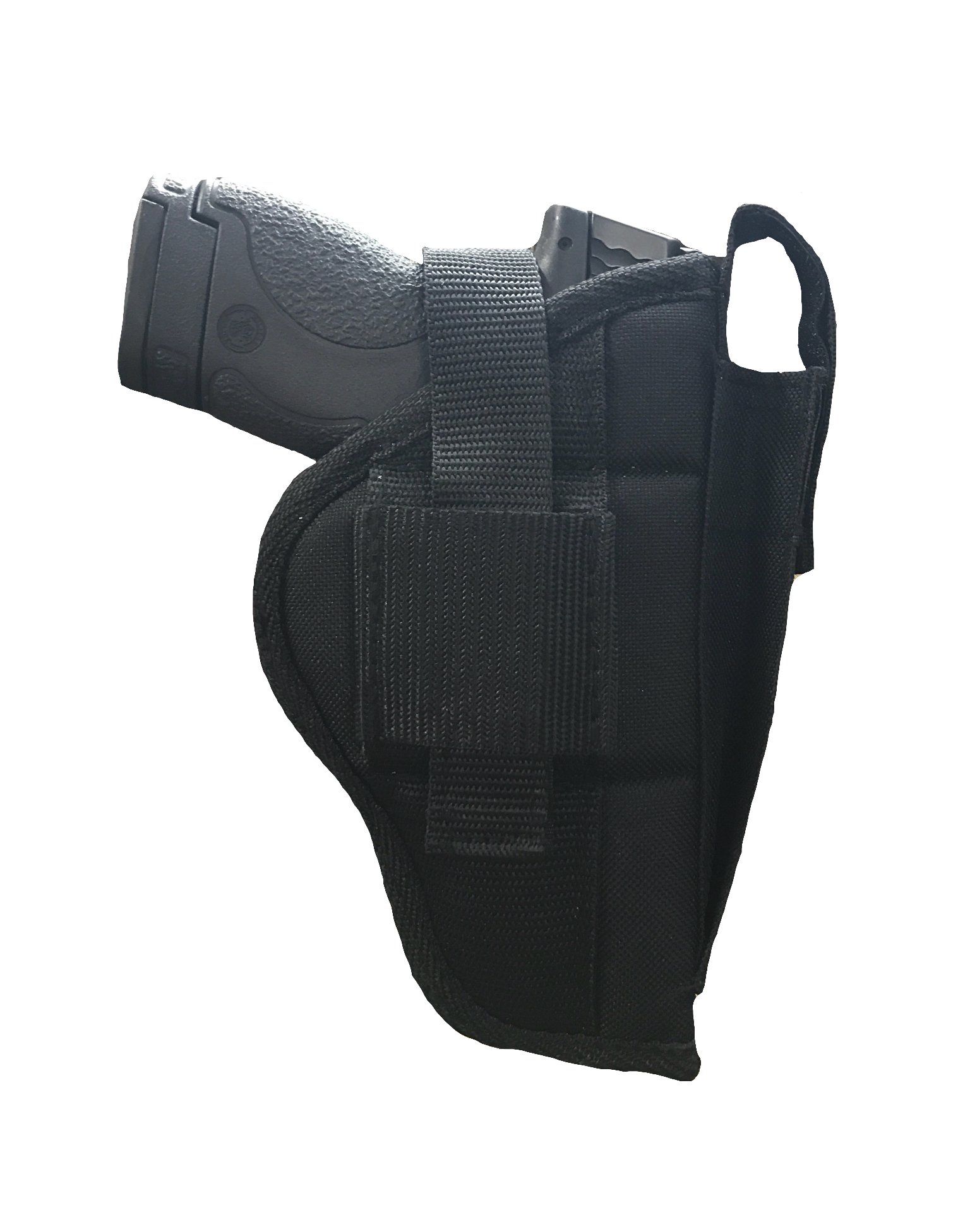 Nylon Belt or Clip on Gun Holster Fits Luger 9MM, 22 with 5" Barrel