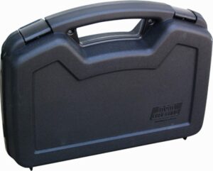 mtm 805-40 single pistol handgun case up to 4" revolver barrel, black, 10.1"x8.0"x3.2"