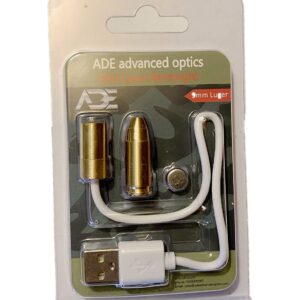 Ade Advanced Optics RED Laser 9MM RECHARGEABLE Bore Sight Boresighter Laser Boresight for 9mm handgun pistol