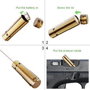 Nelahol 9mm Bore Sight Laser Bore Sight Cal Red Dot Boresight Red Laser Boresighter Rem Gauge