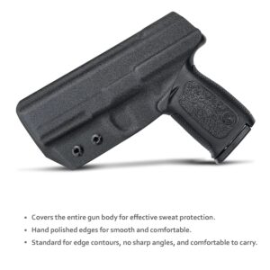 S&W SD9VE SD40VE Holster IWB Kydex for Smith & Wesson SD9 VE / SD40 VE Pistol - Inside Waistband Carry - Adjustable Cant - S&W SD9/SD40 VE - Black, Right Hand Draw