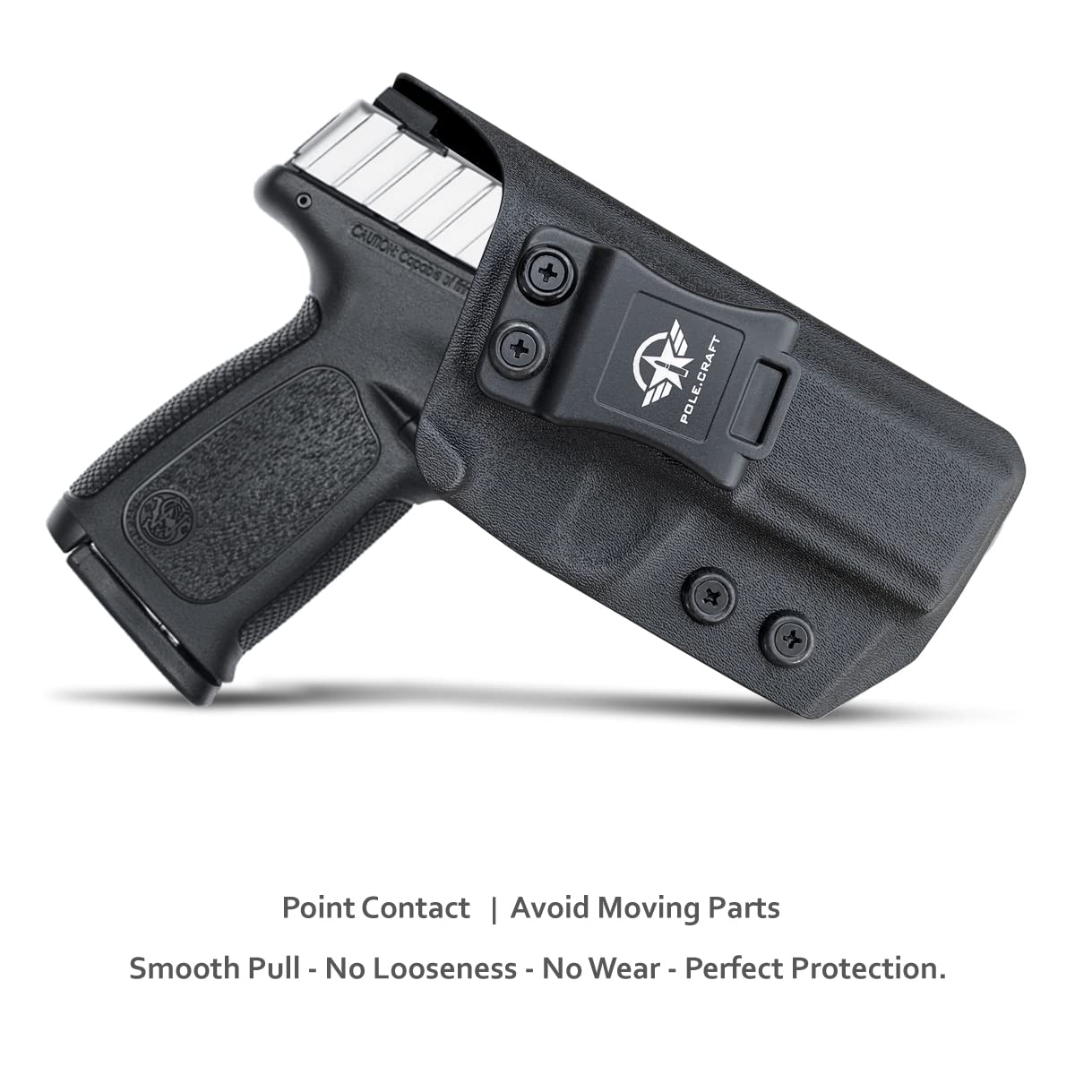 S&W SD9VE SD40VE Holster IWB Kydex for Smith & Wesson SD9 VE / SD40 VE Pistol - Inside Waistband Carry - Adjustable Cant - S&W SD9/SD40 VE - Black, Right Hand Draw