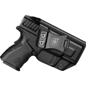 Amberide IWB KYDEX Holster Fit Springfield XD MOD.2-3" Sub-Compact 9MM/.40 Pistol, Inside Waistband Concealed Carry Holster, Adjustable Cant & 'Posi-Click' Retention, USA Made by Amberide