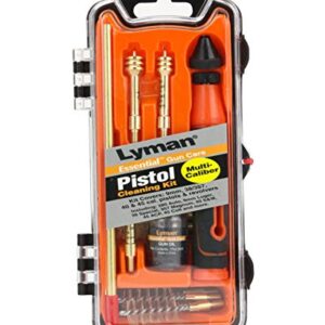 Lyman Multi Caliber Pistol Cleaning Kit 9mm, 40Cal, 45ACP 3 Caliber Pistol Cleaning Kit 9mm, 40Cal, 45ACP,Orange