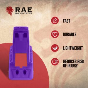 RAEIND Magazine Speedloader for M&P Shield, Springfield XD-S, Ruger LCP, Sig 938, All Colt 1911 for MAGS 3/8" to 5/8" ONLY, 9mm, 40, 45 ACP Pistols (RAE-702) (Purple)